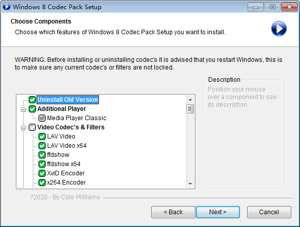 Windows 8 Codec Pack(Win8视频解码器) v2.1.9截图 Windows 8 Codec Pack(Win8视频解码器) v2.1.9-Windows 8 Codec Pack(Win8视频解码器) v2.1.9免费下载