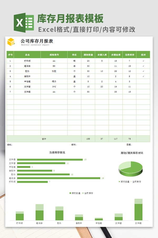 库存月报表模板 v3.16截图 库存月报表模板 v3.16-库存月报表模板 v3.16免费下载