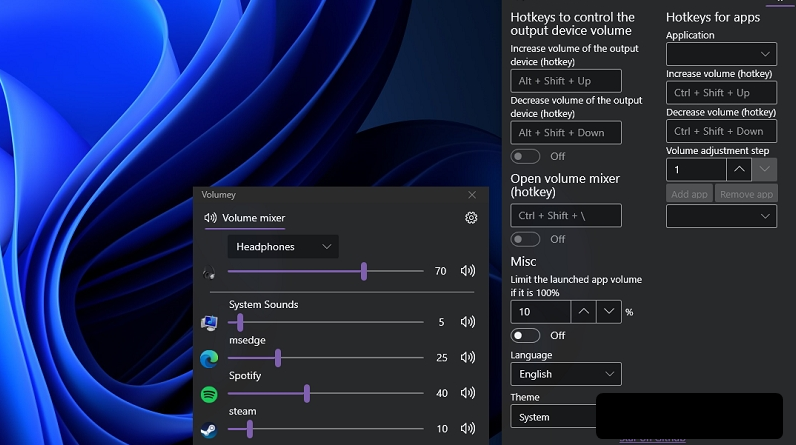 Volumey(Windows 音量混合器) v1.3.3.3-Volumey(Windows 音量混合器) v1.3.3.3免费下载