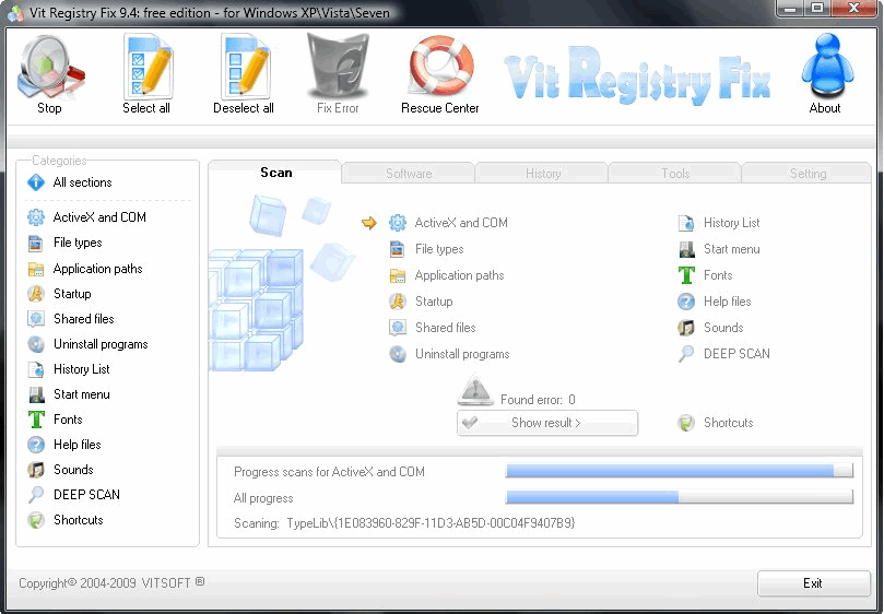 Vit Registry Fix Free Edition v9.5.0.4截图 Vit Registry Fix Free Edition v9.5.0.4-Vit Registry Fix Free Edition v9.5.0.4免费下载