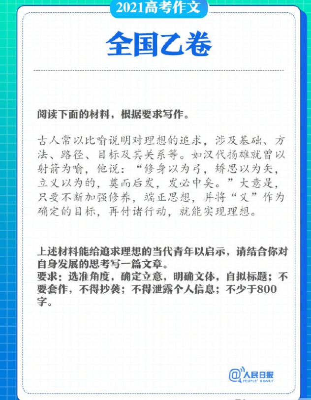 2021高考作文真题 v2.13截图 2021高考作文真题 v2.13-2021高考作文真题 v2.13免费下载