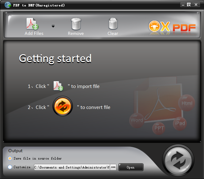 OX PDF to BMP Converter v1.0.30截图 OX PDF to BMP Converter v1.0.30-OX PDF to BMP Converter v1.0.30免费下载