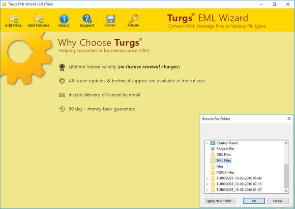 Turgs EML Wizard(EML文件转换工具) v2.0.2截图 Turgs EML Wizard(EML文件转换工具) v2.0.2-Turgs EML Wizard(EML文件转换工具) v2.0.2免费下载