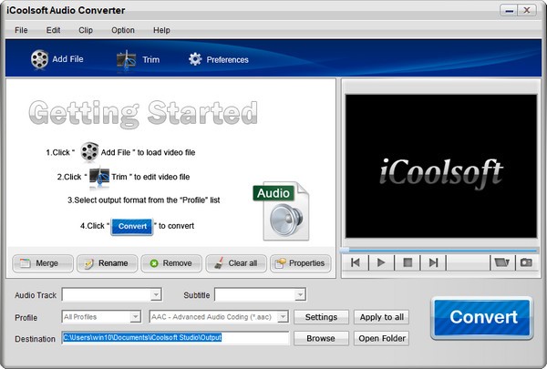 iCoolsoft Audio Converter(音频格式转换工具) v3.1.12截图 iCoolsoft Audio Converter(音频格式转换工具) v3.1.12-iCoolsoft Audio Converter(音频格式转换工具) v3.1.12免费下载