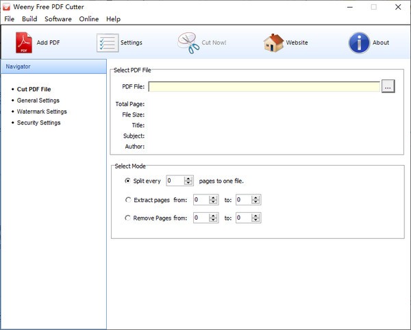 Weeny Free PDF Cutter(pdf分割软件) v2.2截图 Weeny Free PDF Cutter(pdf分割软件) v2.2-Weeny Free PDF Cutter(pdf分割软件) v2.2免费下载