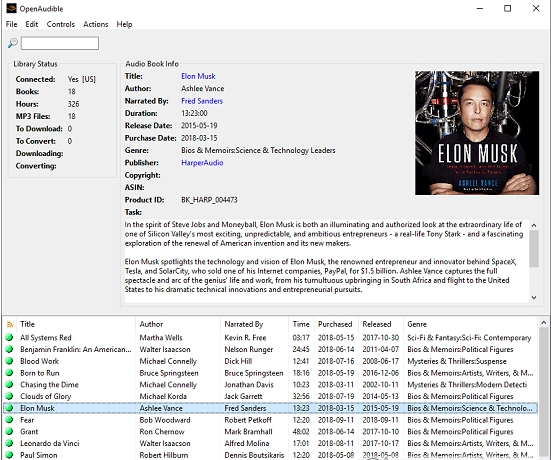 OpenAudible有声读物管理 v3.1.4截图 OpenAudible有声读物管理 v3.1.4-OpenAudible有声读物管理 v3.1.4免费下载