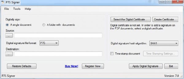 P7S Signer(电子签名工具) v7.7截图 P7S Signer(电子签名工具) v7.7-P7S Signer(电子签名工具) v7.7免费下载