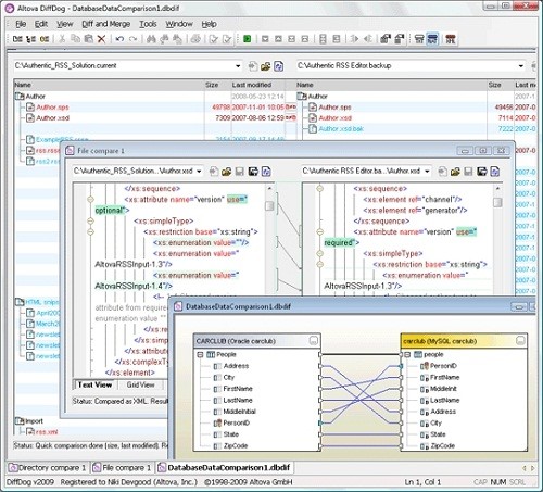 Altova DiffDog 2010 娴间椒绗焩1.1截图 Altova DiffDog 2010 娴间椒绗焩1.1-Altova DiffDog 2010 娴间椒绗焩1.1免费下载