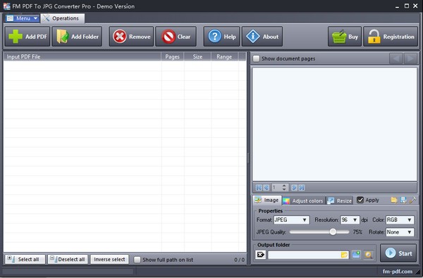 FM PDF To JPG Converter Pro(PDF转JPG工具) v3.2截图 FM PDF To JPG Converter Pro(PDF转JPG工具) v3.2-FM PDF To JPG Converter Pro(PDF转JPG工具) v3.2免费下载
