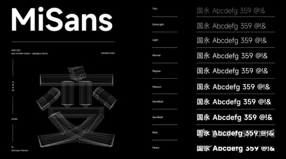 MiSans(小米动态字体) v2.3下载