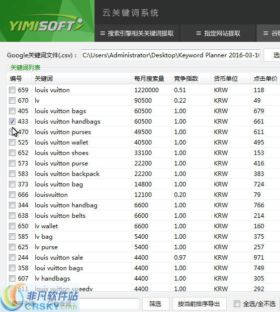 一米云关键词系统 v2016.01.12-一米云关键词系统 v2016.01.12免费下载