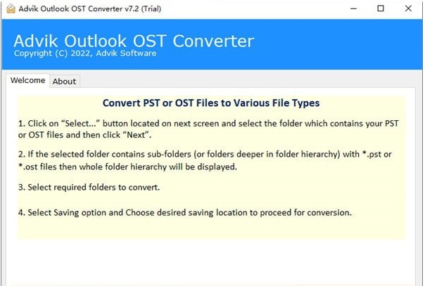 Advik Outlook OST Converter v7.3-Advik Outlook OST Converter v7.3免费下载