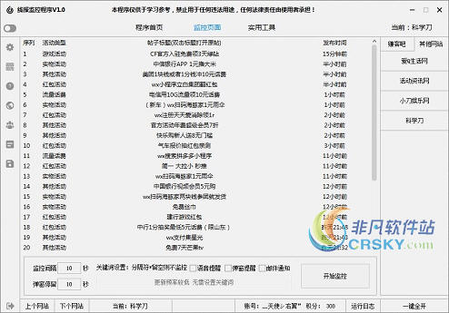 活动线报监控软件 v1.4截图 活动线报监控软件 v1.4-活动线报监控软件 v1.4免费下载