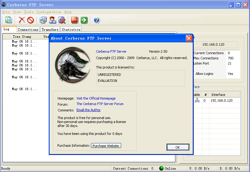 Cerberus FTP Server v11.2.6截图 Cerberus FTP Server v11.2.6-Cerberus FTP Server v11.2.6免费下载