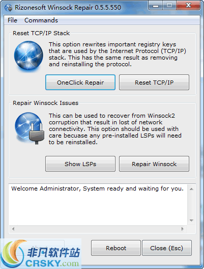 Winsock Repair v0.5.5.553-Winsock Repair v0.5.5.553免费下载