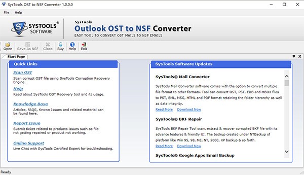 SysTools OST to NSF Converter(邮件格式转换工具) v1.4截图 SysTools OST to NSF Converter(邮件格式转换工具) v1.4-SysTools OST to NSF Converter(邮件格式转换工具) v1.4免费下载