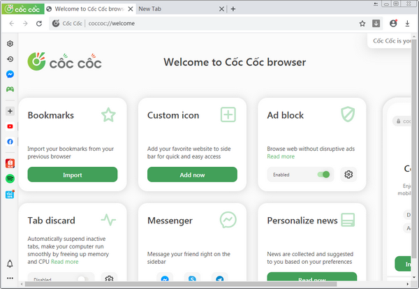 CocCoc浏览器 v90.0.154截图 CocCoc浏览器 v90.0.154-CocCoc浏览器 v90.0.154免费下载