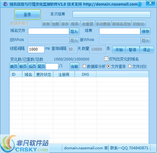 NaxEmail域名信息与行情变化监测软件 v1.3-NaxEmail域名信息与行情变化监测软件 v1.3免费下载
