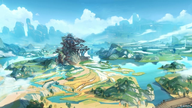 原神壁纸：美轮美奂的游戏世界，尽显绝美风景