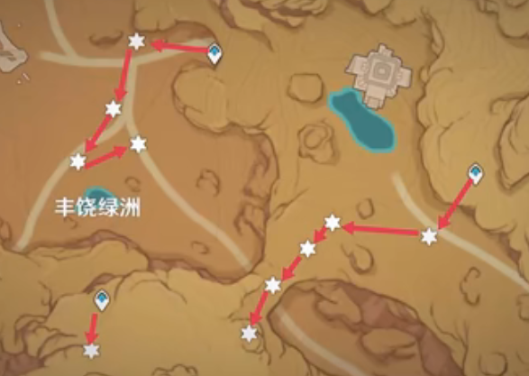 原神圣金虫采集路线图-圣金虫位置大全
