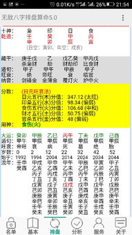 命理八字精确分析表