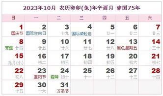 2023年黄历查询